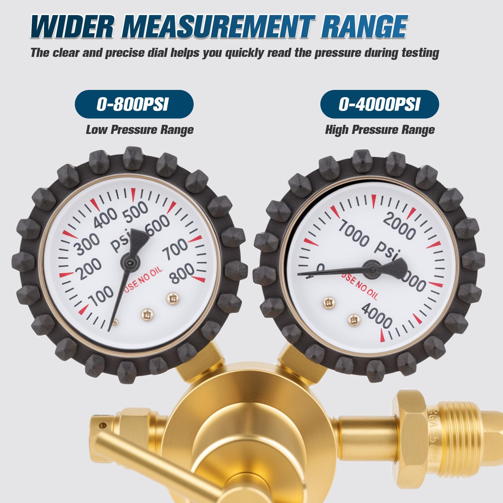 Beaiguna Nitrogen Regulator - 0-800 PSI -3
