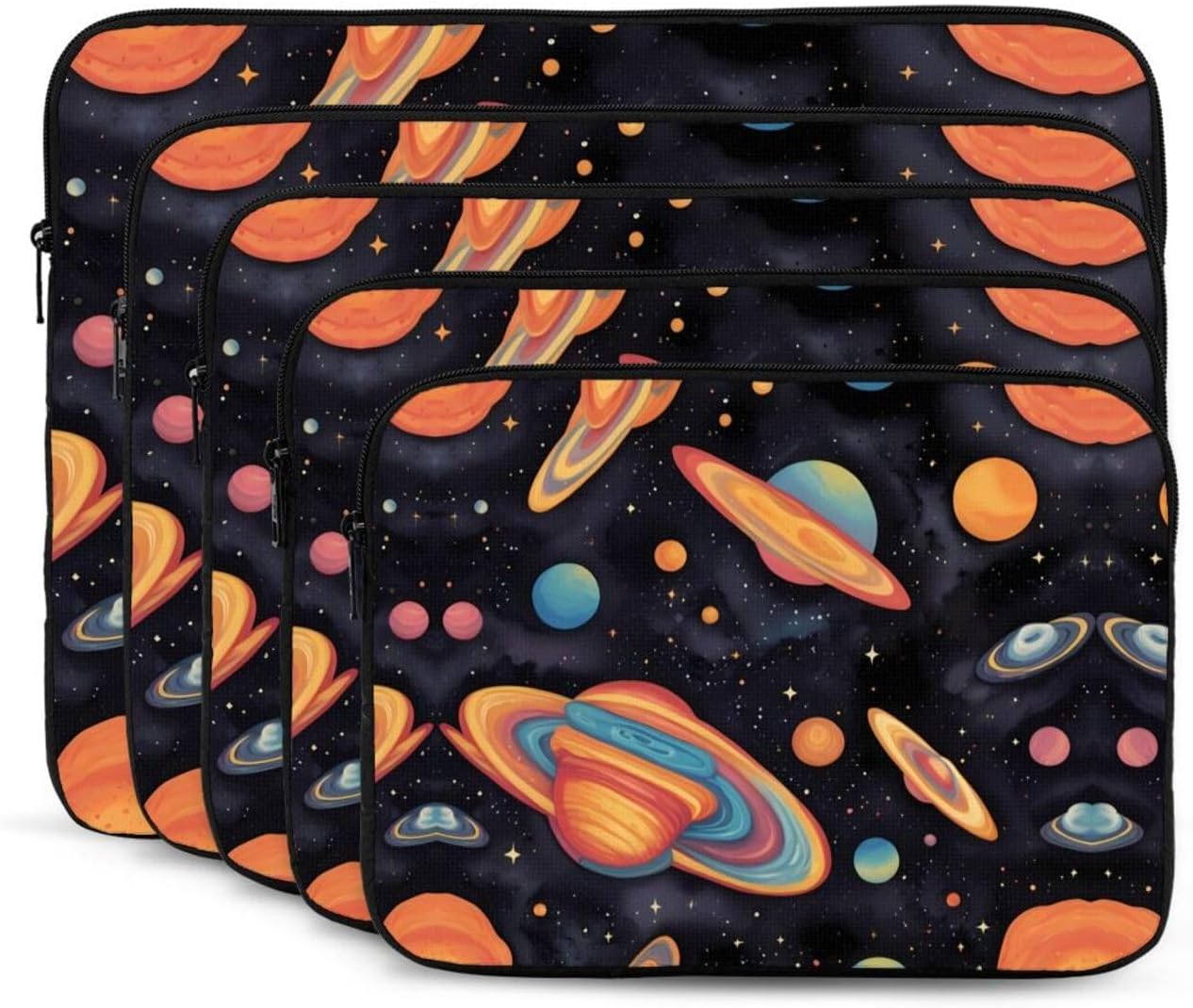 Colorful Planet Series 10 inch Print Laptop Case, Business/Office Commuter Laptop Case image 2