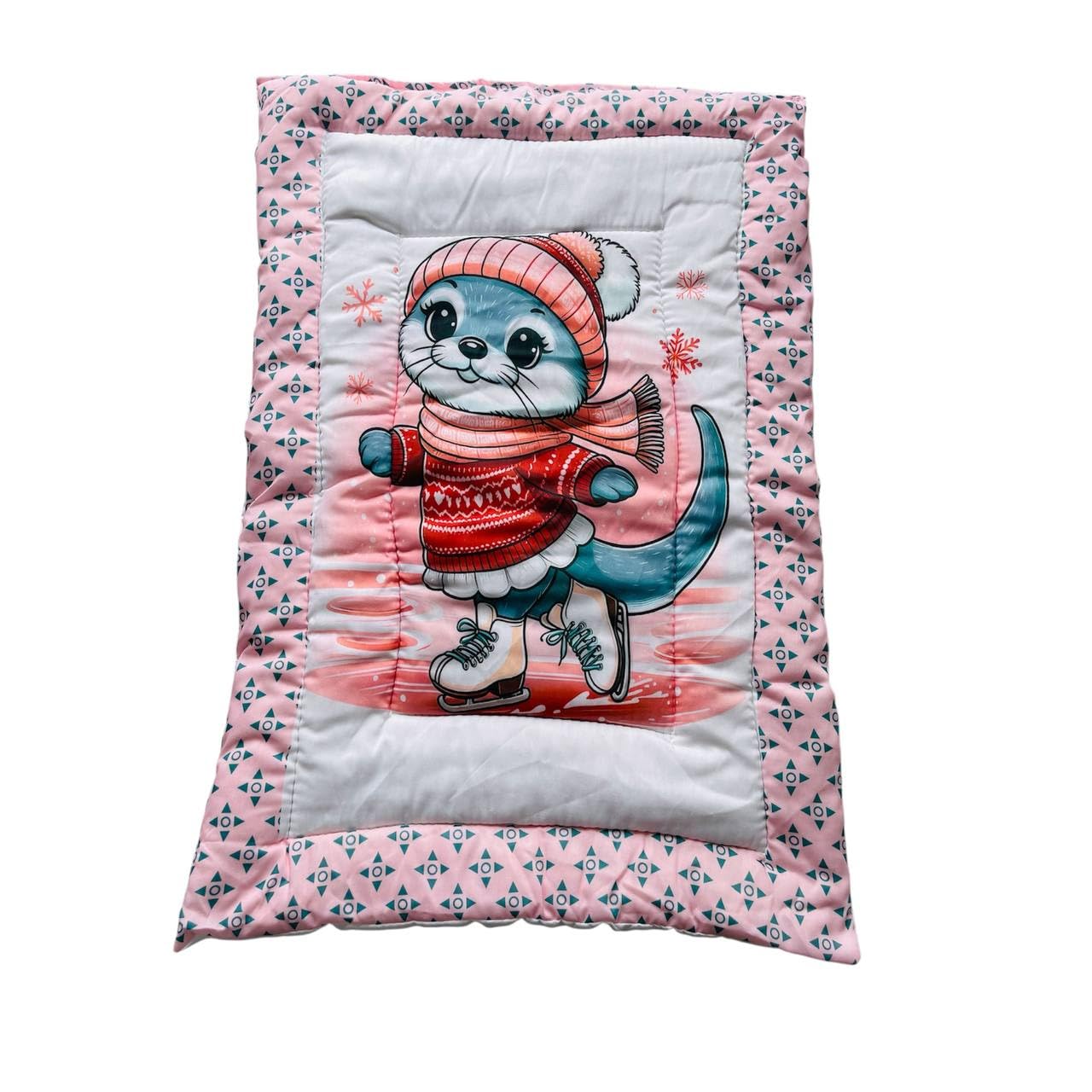CUDDLE WEAVE Baby Mattress | Sleeping Mat | New Born Supper Soft Mattress |Godadi | Quilt | Cotton Sleeping Mat for New Born Baby Godadi for New Born (0-2 Year) Pack of 2 (Bunny-Elephant) - Image 2 thumbnail