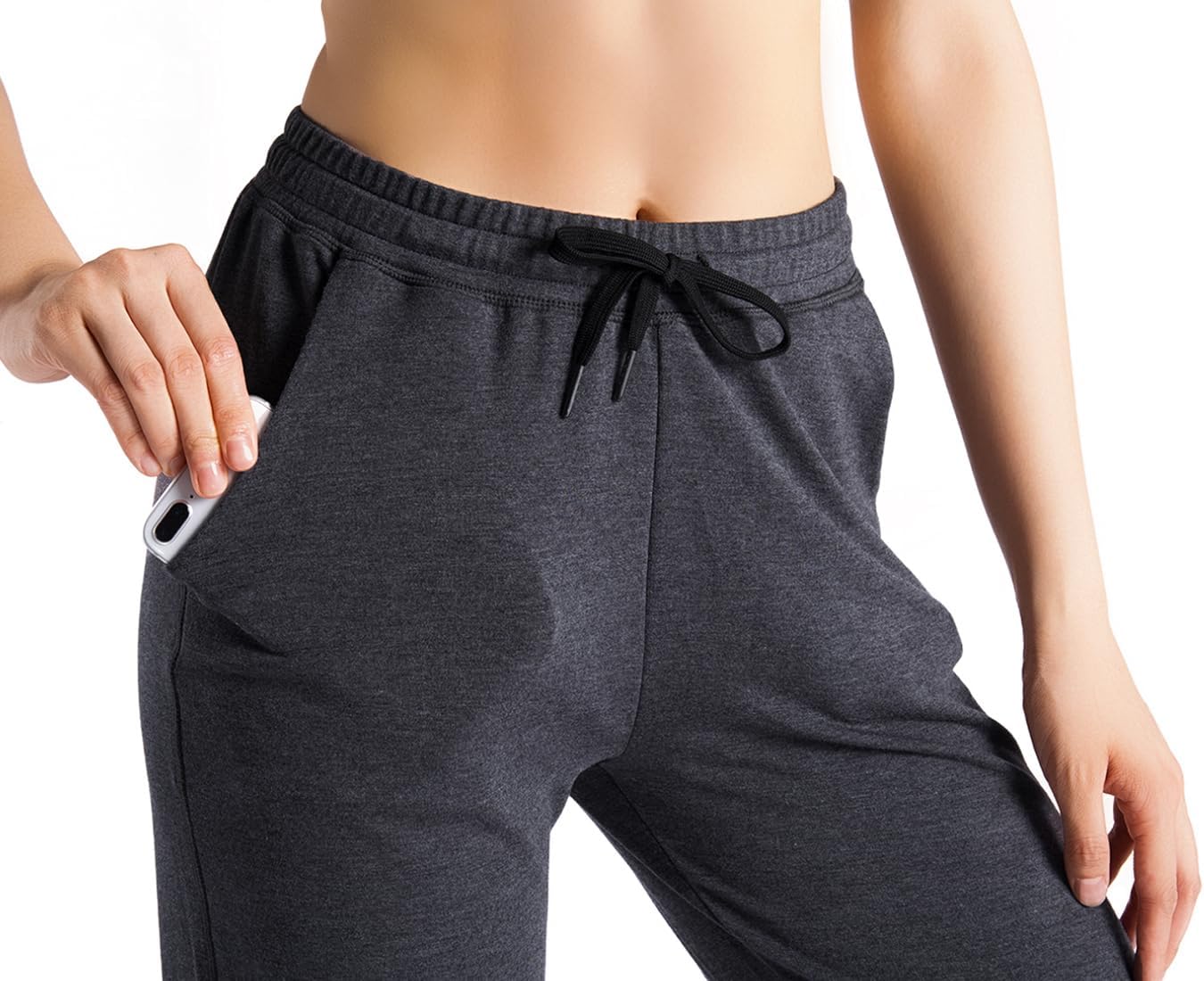 Yogipace Petite/Regular/Tall Women's Lightweight Anti-Shrink Active Joggers Lounge Sweatpants Yoga Jogger Pants - Image 4