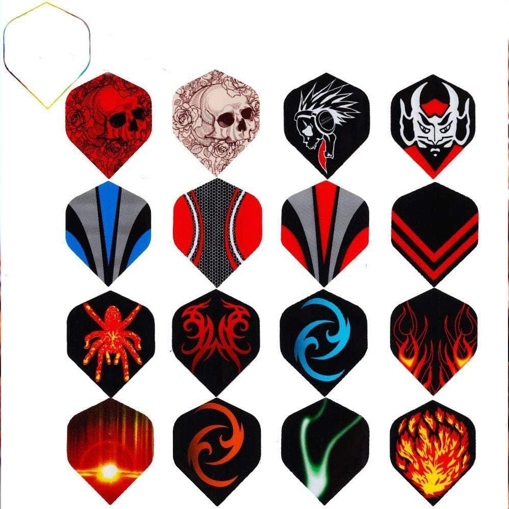 ToBeIT 20 Mixed Sets Dart Flights - Standard Shape Dart Flights for Steel tip Darts and Soft tip Dart (60pcs) : Sports & Outdoors