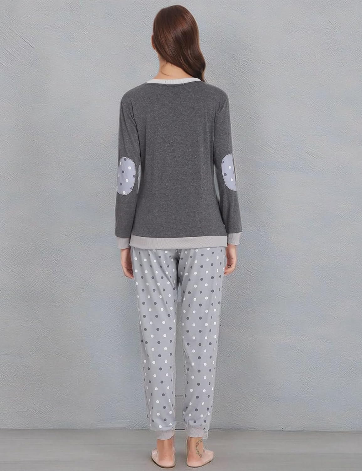 Soft Womens Pajama Sets Cotton Long Sleeve Pj Sets Comfy 2 Piece Sleepwear Cozy Loungewear Nightwear With Pockets - Image 6