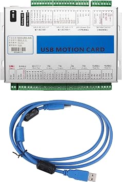 RATTMMOTOR MKX-3V CNC Motion Control Card Mach3 USB Controller Breakout Board for CNC Engraver Cutter Machine (3 Axis)