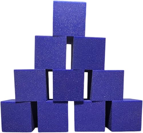 Miniatura 7 de Foamma Blue Foam Pit Cubesbloques de 8 x 8 x 8 pulgadas, paquete de 20 unidades para gimnasia, freerunning y cursos de parkour, parques de patineta,