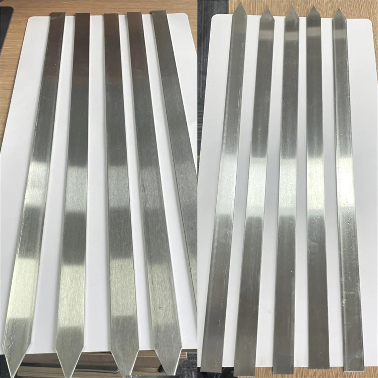 Spiedini per grigliate Spiedini di kebab, spiedini piatti for grigliate al barbecue, for shish e turche(5pcs-40x2cm)