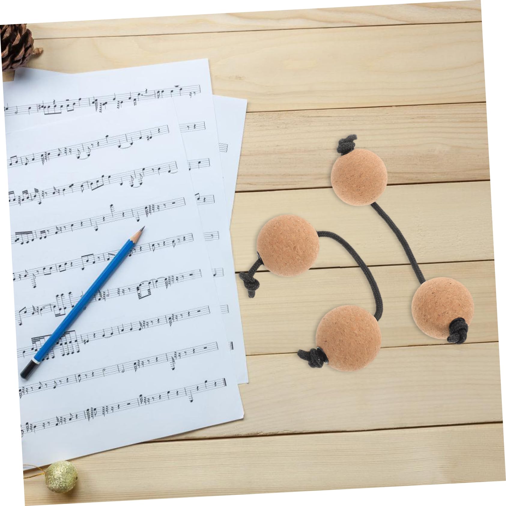 Kashaka Shaker Musical Main, 2 Paires, Bois et Sable