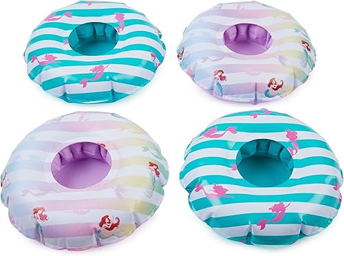 Miniatura 2 de Swimways Disney Princess - Porta bebidas flotantes, portavasos inflables para piscina y suministros para fiestas en la piscina, juguetes de sirenita