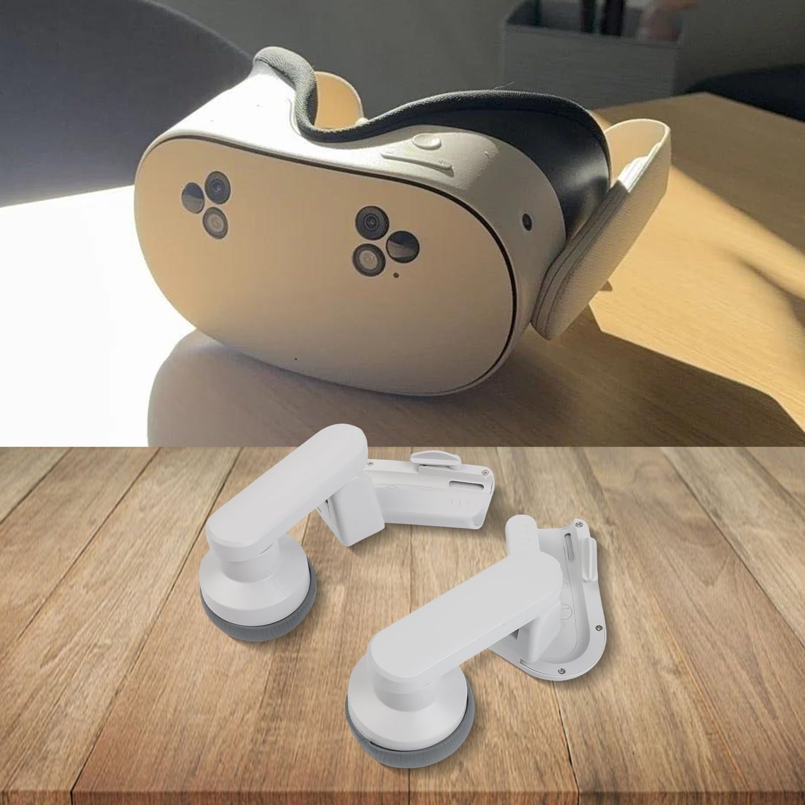 NexRen Orejeras envolventes de realidad virtual, para Meta para 3/3S, cubiertas de sonido ABS para bloquear el ruido externo, color blanco