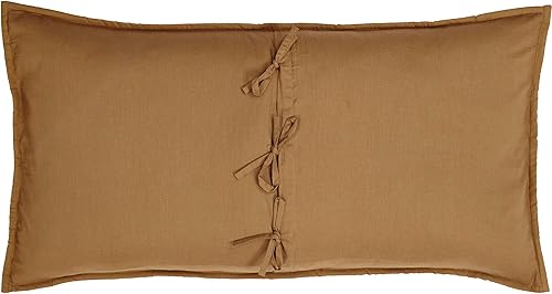 Miniatura 5 de VHC Brands Stratton Primitive King - Funda de algodón con apliques de estrella de algodón acolchado a mano, rectangular, decoración para dormitorio