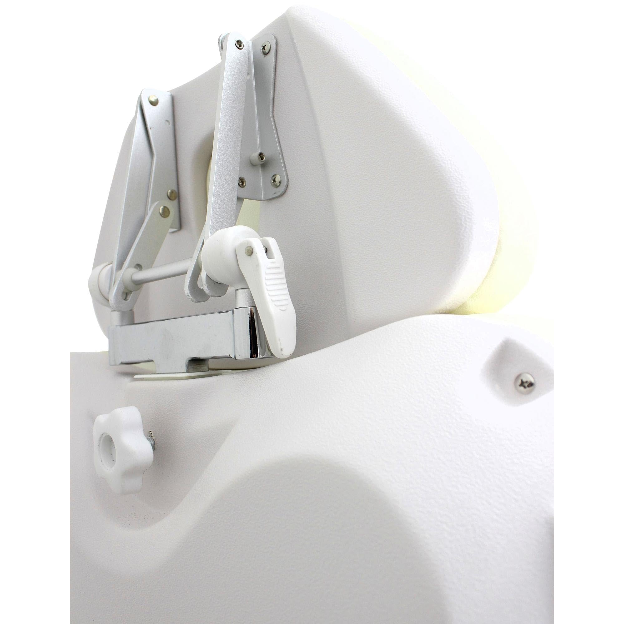 Medeo Kosmetikliege Vollelektrisch 4 Motoren Heizung Display drehbar LED Grau L06686H (Perlweiß)