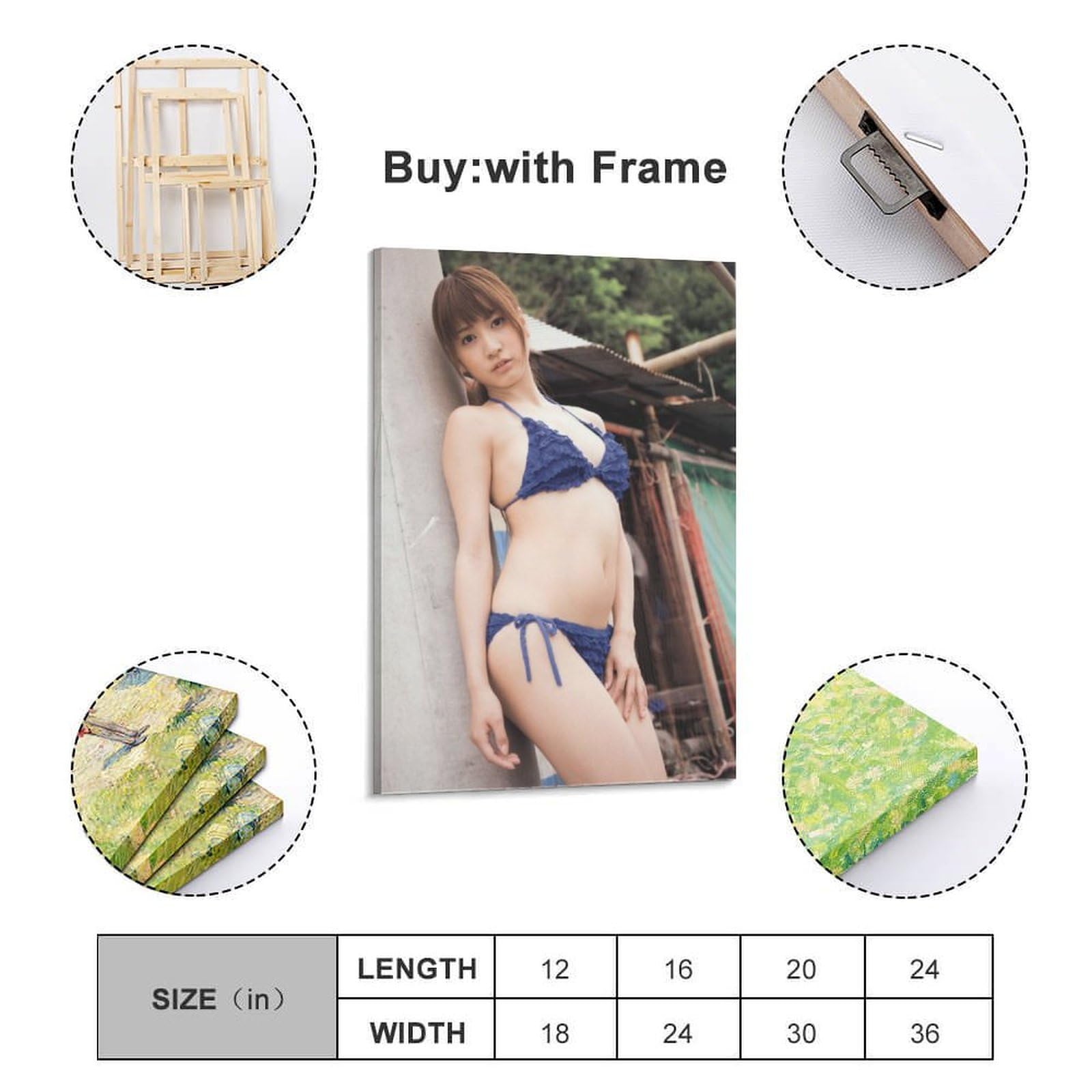 Amazon.co.jp: 大島麻衣 ポスター5 キャンバスアートポスター 水着写真