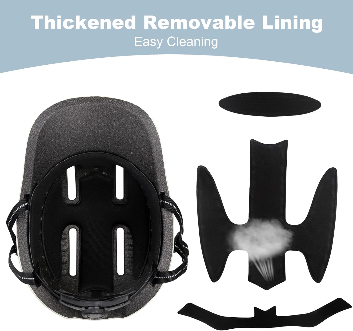 Shinmax Bike Helmet - Lightweight Adjustable Baseball Cap Style Cycling Helmet with Long Visor, Reflective Strip, for Urban Commuter, Mountain & Road Biking - Image 6