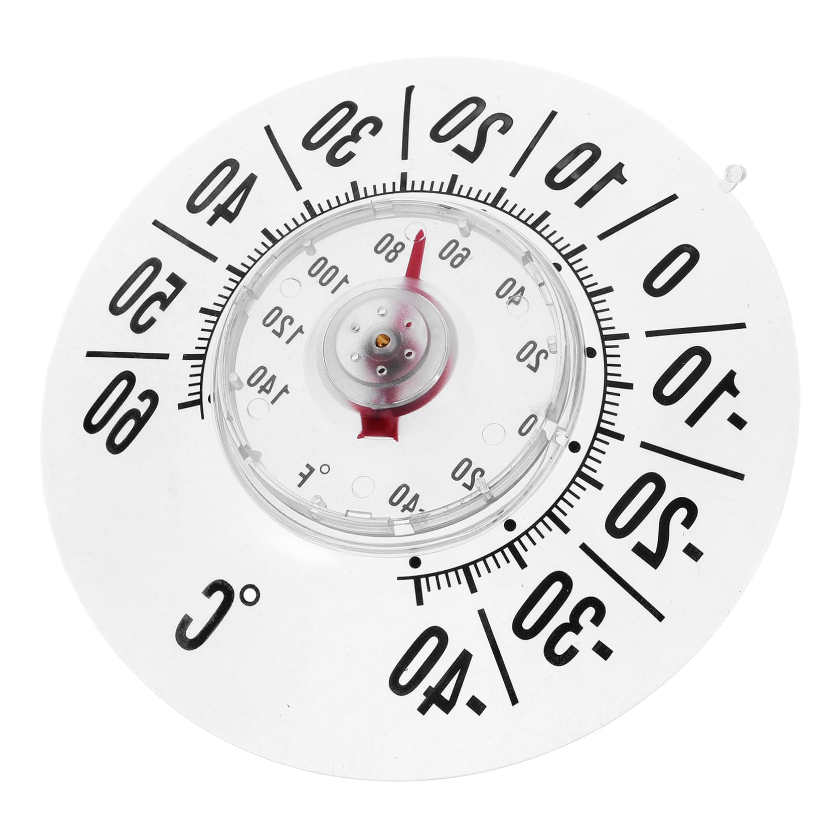 ibasenice Accurate Window Thermometer with Suction Cup Household Thermometer Easy to Read Temperature Gauge for Nursery Greenhouse Use for Patio and Home