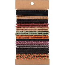 24pcs Hair Tie Bracelets for Women Men, Boho Ties Bracelets Elastics Friendly to Ponytail Holders for Thick/Medium/Long Hair 7 Styles