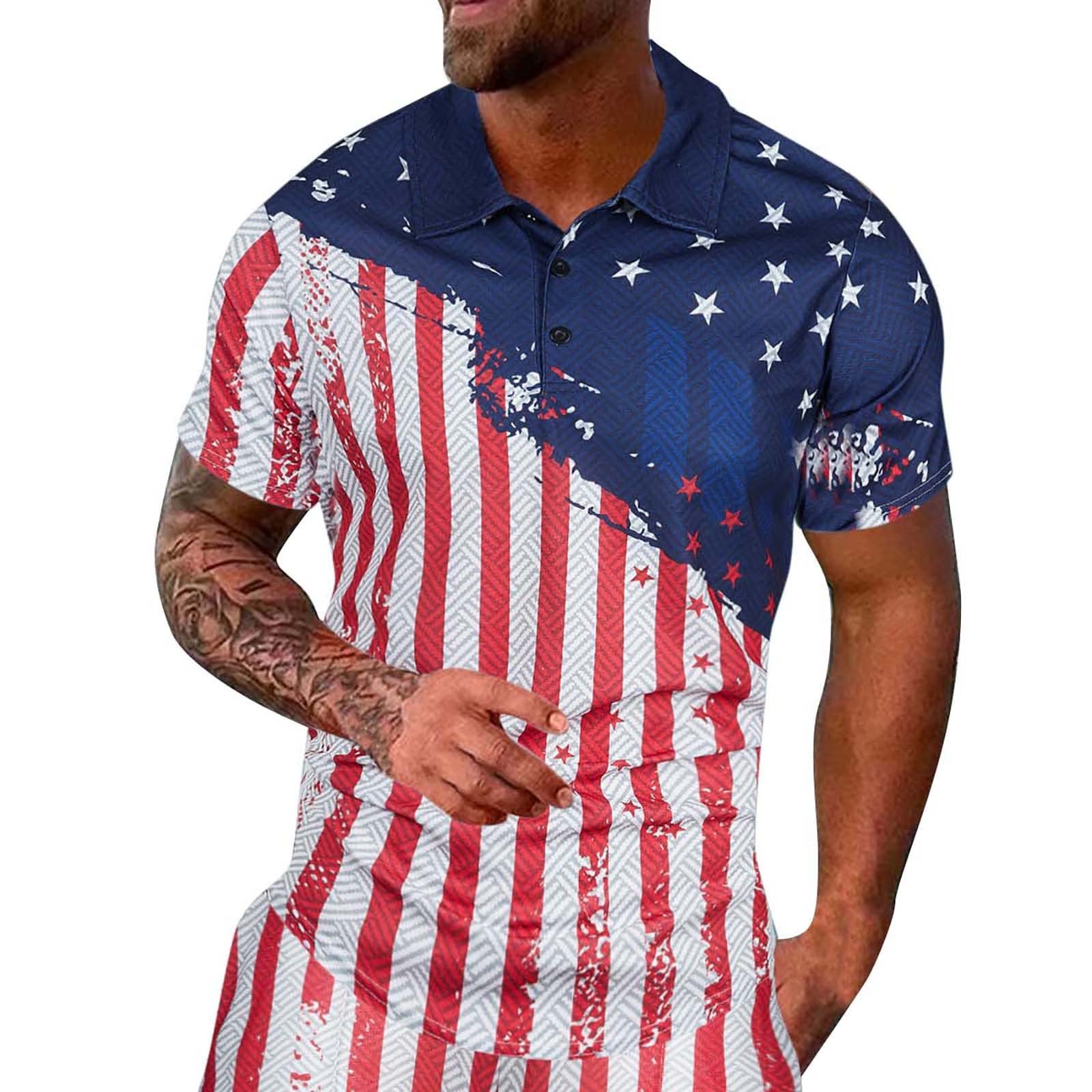 Générique Tracksuit for Sports Jogging Casual New Mens Summer Fashion Casual 3D Printing Shirt Casual Short Sleeve Men's Short Set Loose Fit