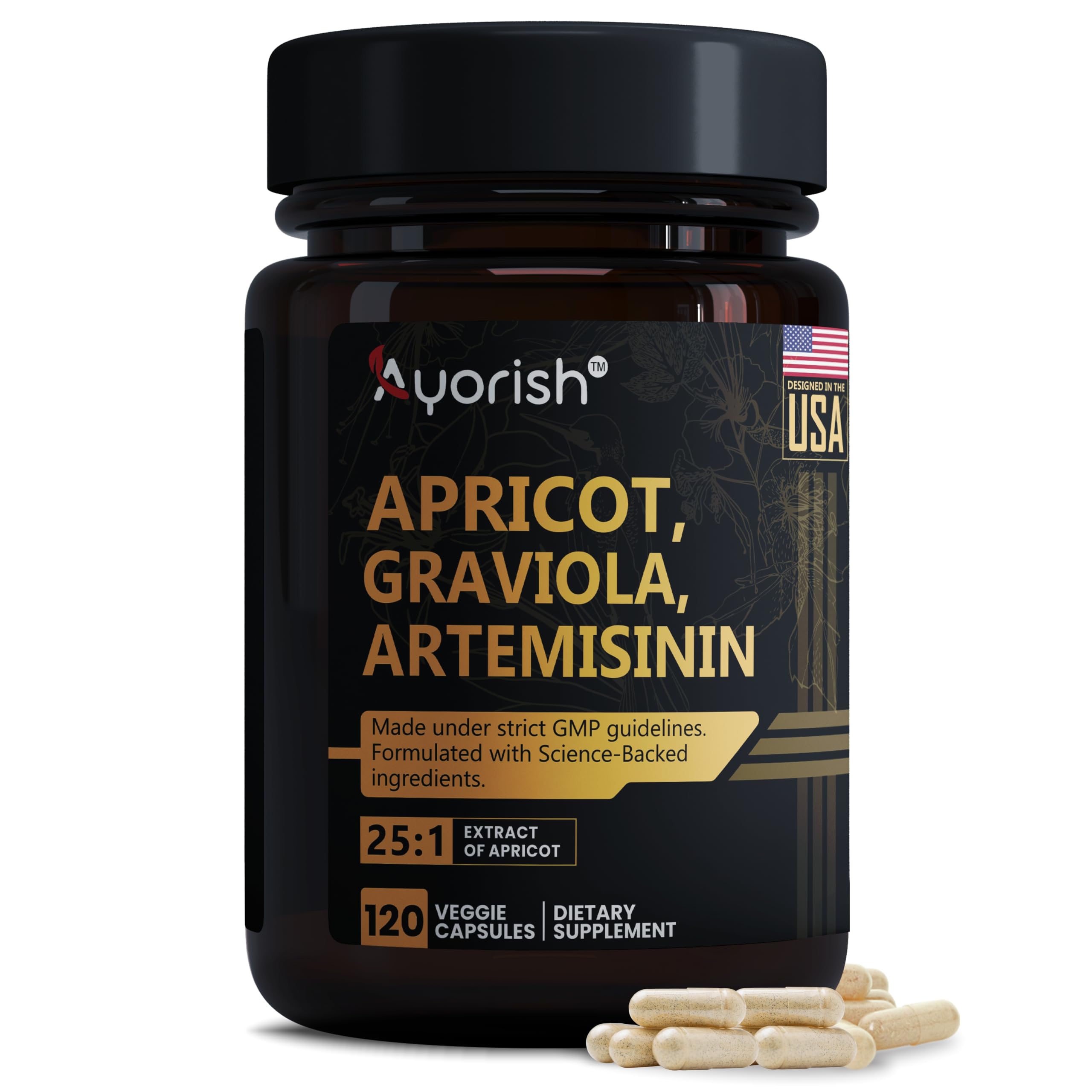 Amazon.com: Ayorish Apricot Extract 1000 mg with Soursop Graviola