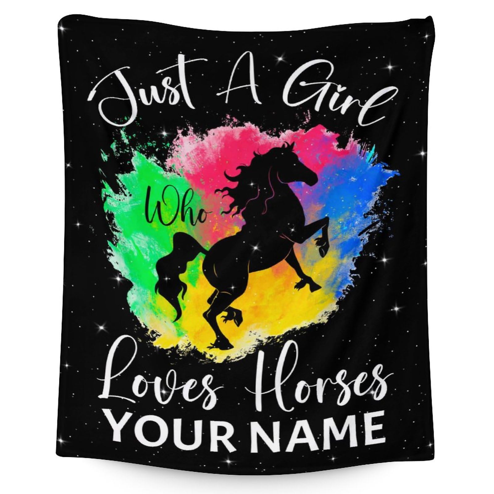 Personalized Horse Blanket for Women, Girls - 60