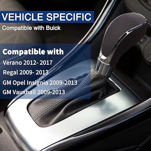 Miniatura 3 de Pomo de palanca de cambios Compatible con Buick Verano 2012-2017 Reemplazo de palanca de cambios para auto - Marrón