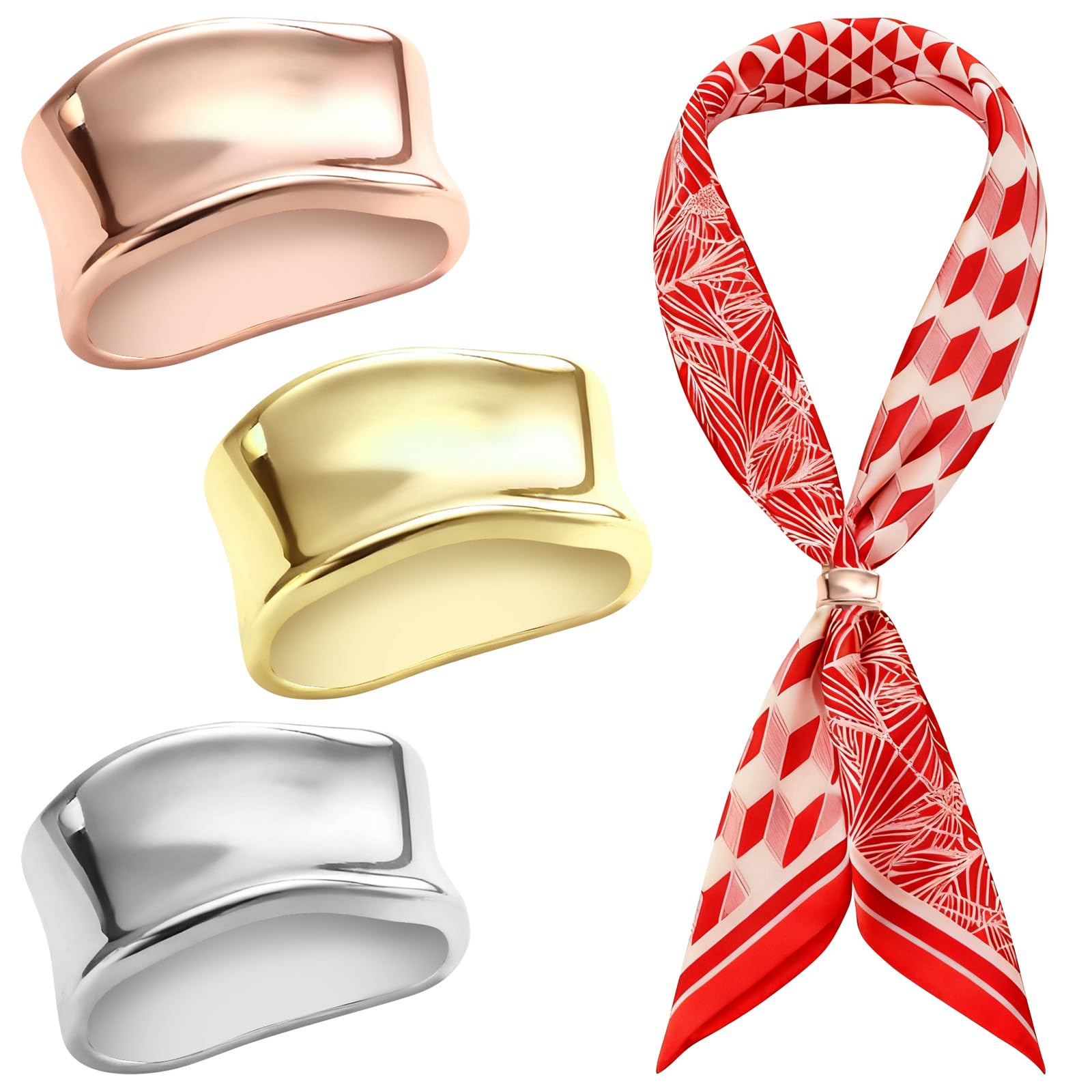 Ring met streepjes print in Zilver of Goud – Starlight Jewels