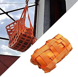 Flat Nylon Hoisting Net - Safety Lifting Net Straps, Cargo Lifting Net, Cargo Lifting Bag, Material Handling Straps, Cargo Net for Trailer, for Construction Rigging Moving Towing Hoisting Work (Size