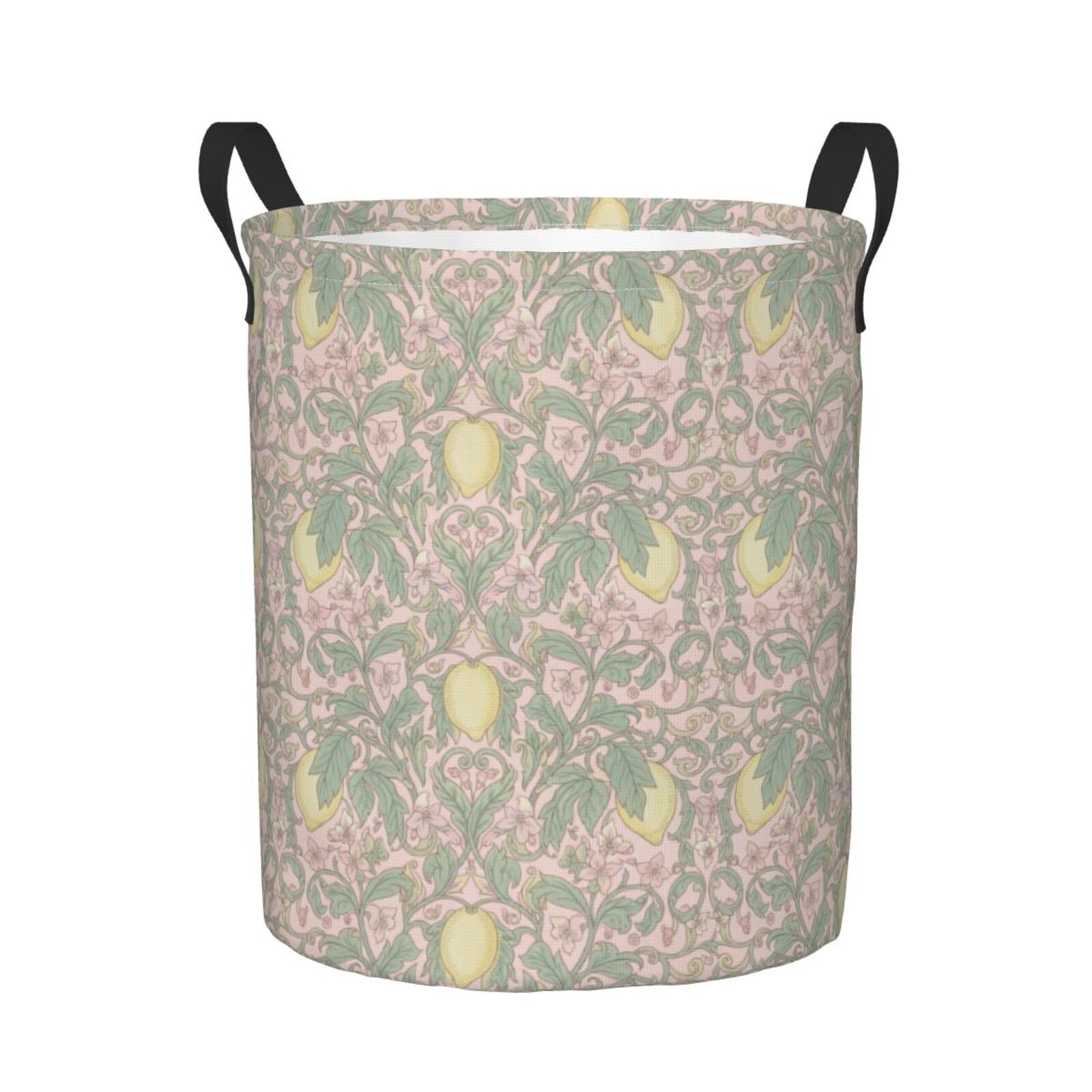 Wäschekorb Rosa Vintage Zitronenranke Aufbewahrungskorb 50X40Cm