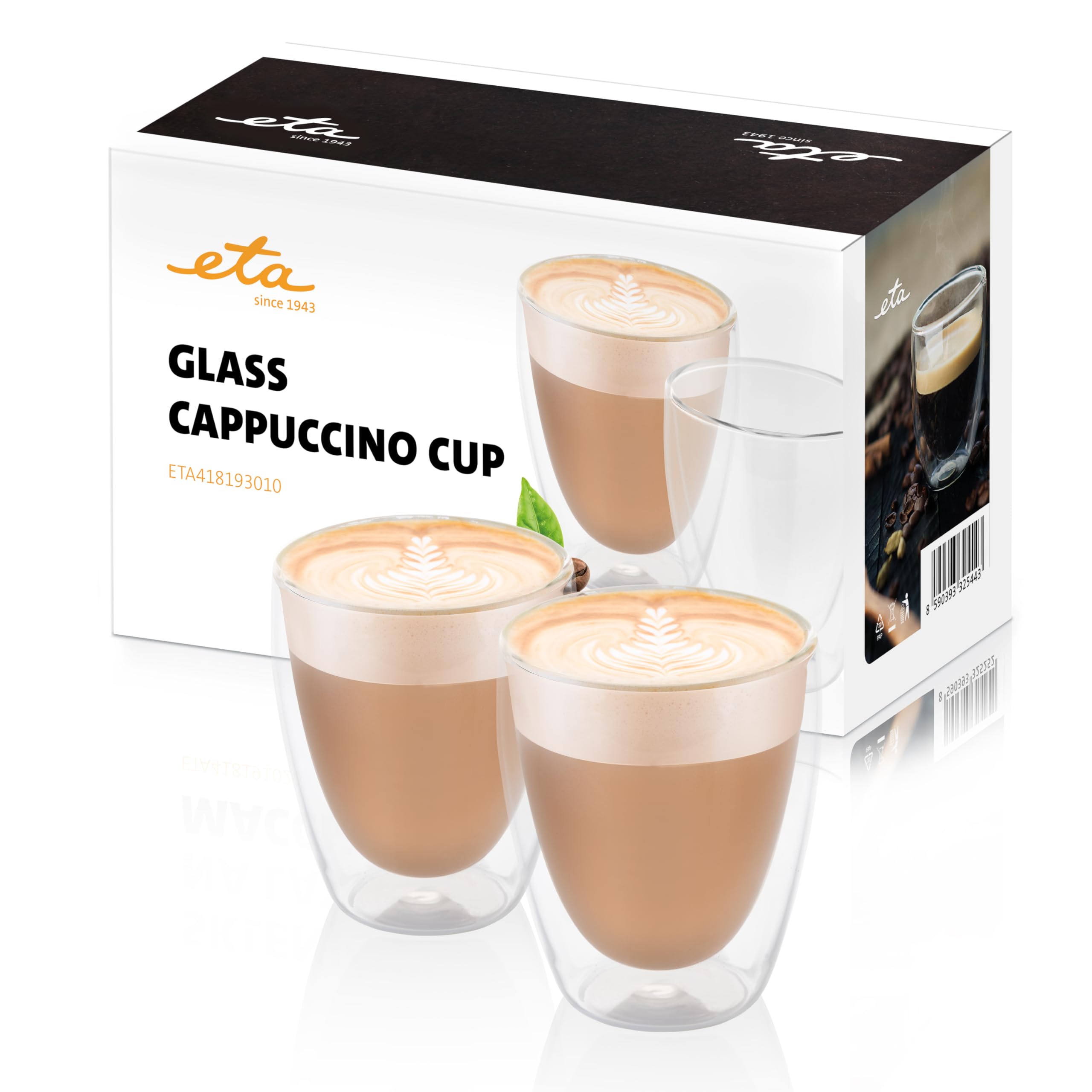 WMF 901392000 Kult Cappuccino glazen 2-delig, Warme en koude