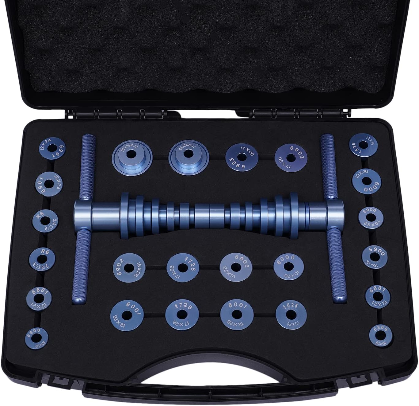 25 PCS Bike Bottom Bracket Tool Bike Bearing Press Kit Bicycle Bearing Press Set for Flower-Drum Column Foot Middle Axle