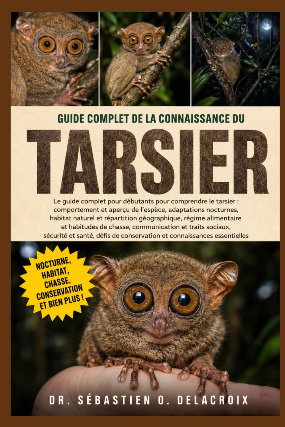 GUIDE COMPLET DE LA CONNAISSANCE DU TARSIER: Le guide complet pour débutants pour comprendre le tarsier : comportement et aperçu de l’espèce......défis de conservation et connaissances essentielles