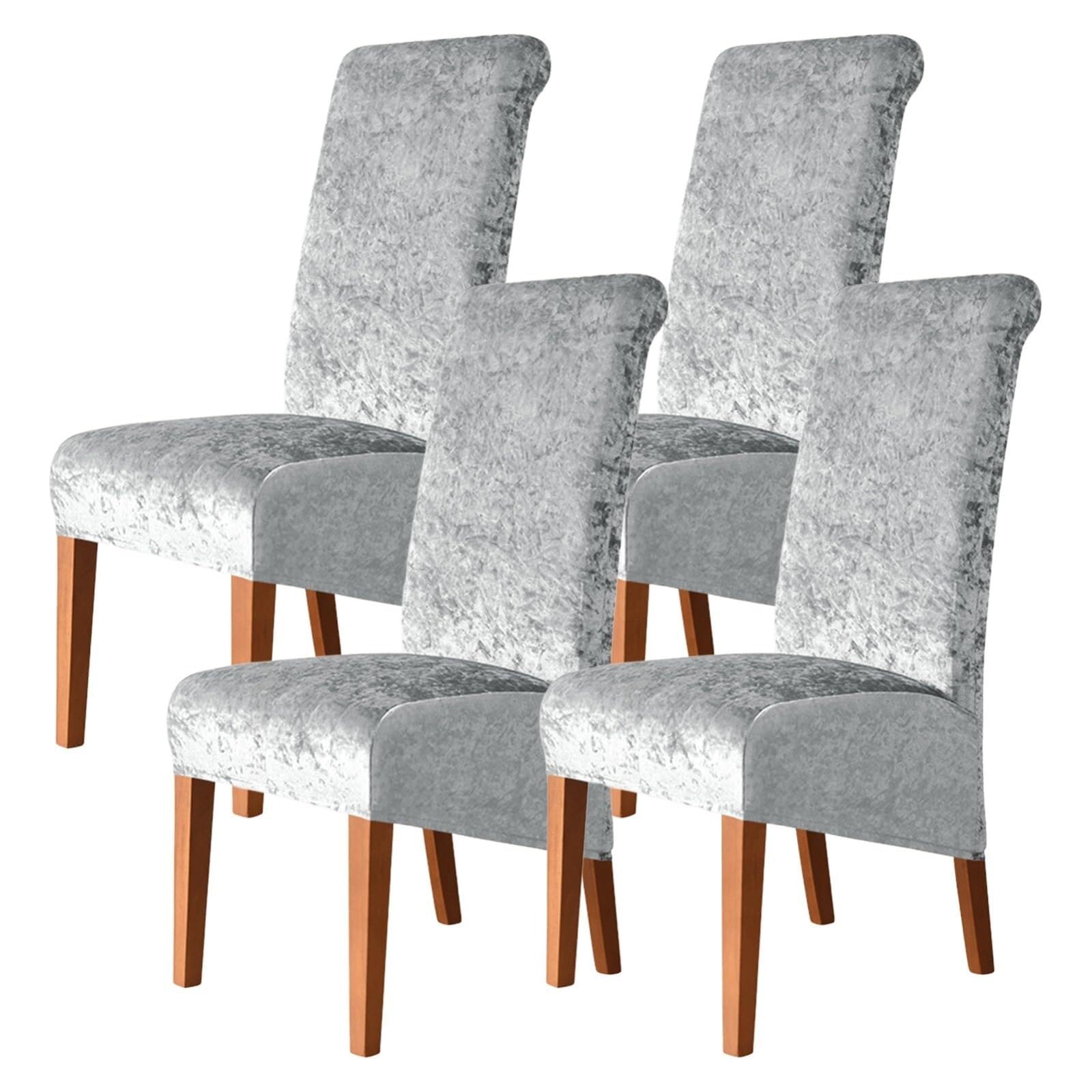 NMVAWIPT Dining Chair Covers, Stretch High-Back Room, Universal Fit Slipcovers With Elastic Bottom, For Restaurant Living Banquet(25#,4Pcs)
