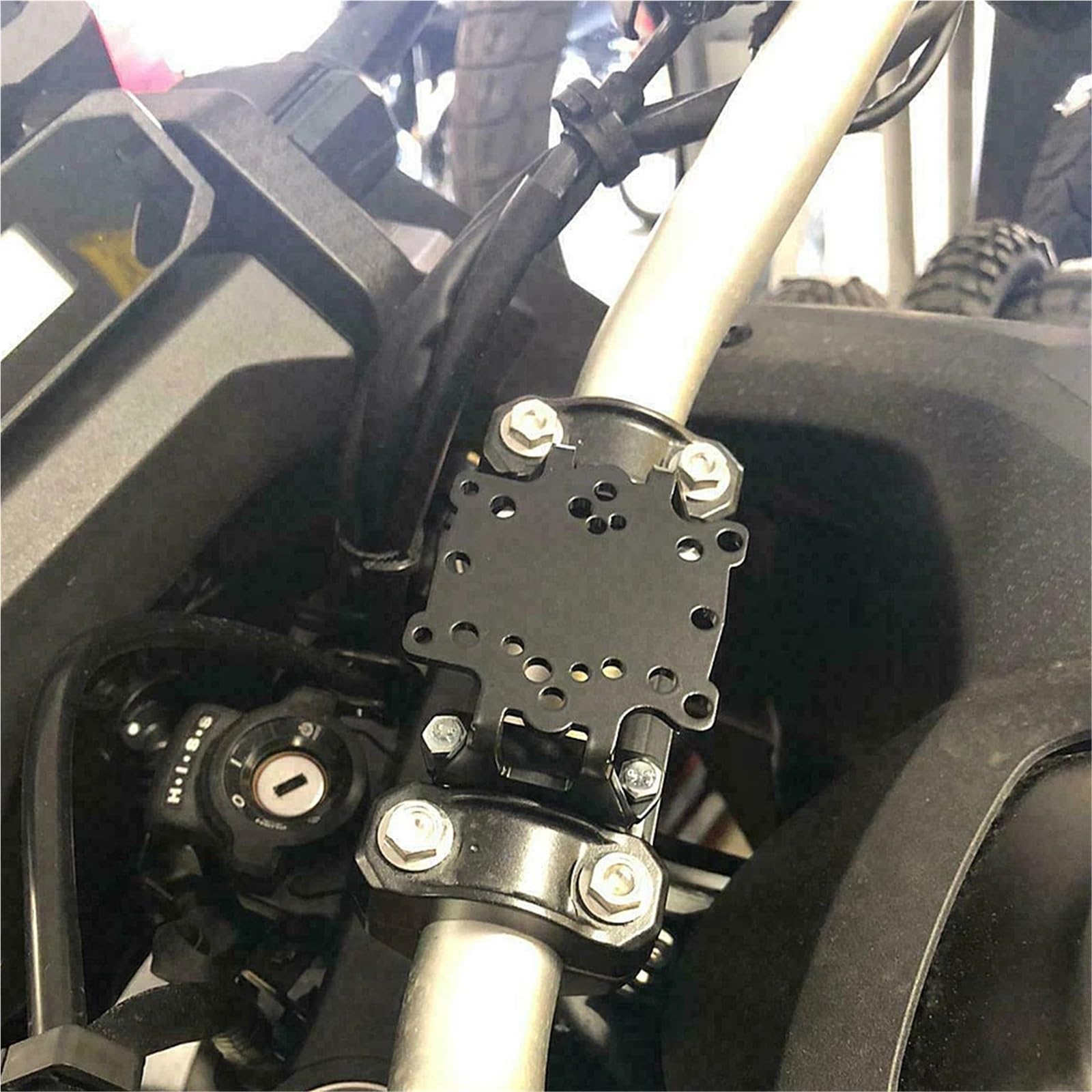 MKBHD Nowy wspornik nawigacyjny motocykla przedni stojak uchwyt na telefon komórkowy dla H0NDA X-ADV 750 X-ADV750 2021 2022 XADV 750 XADV750 części(BLACK)