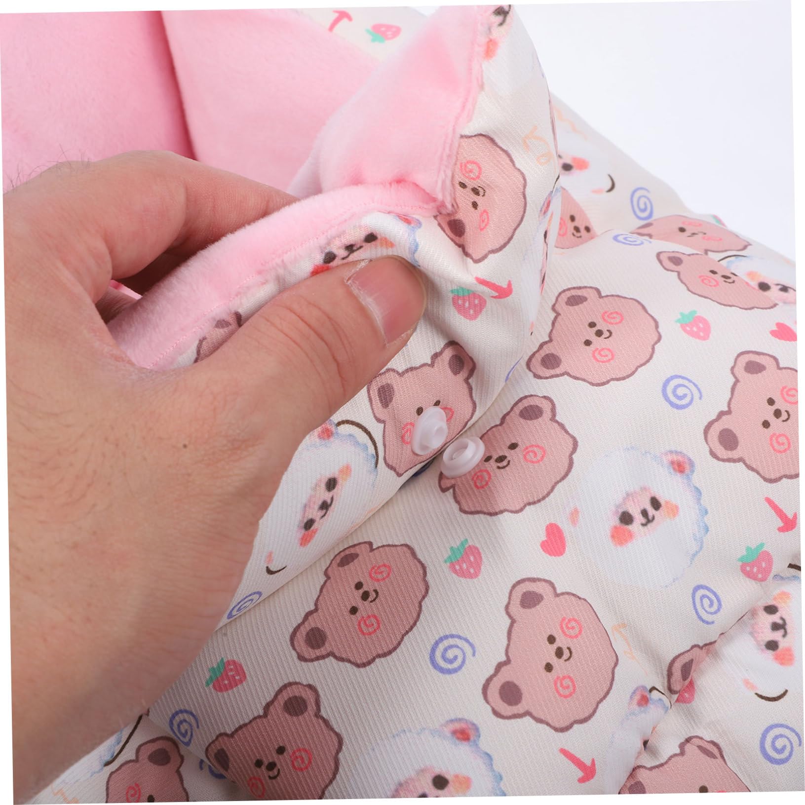 HANABASS Hamster Schlafhängematte aus Metall und Baumwolle Dicke Konstruktion für Kleine Haustiere Warmes und Bequemes Bett für Käfig und Winter