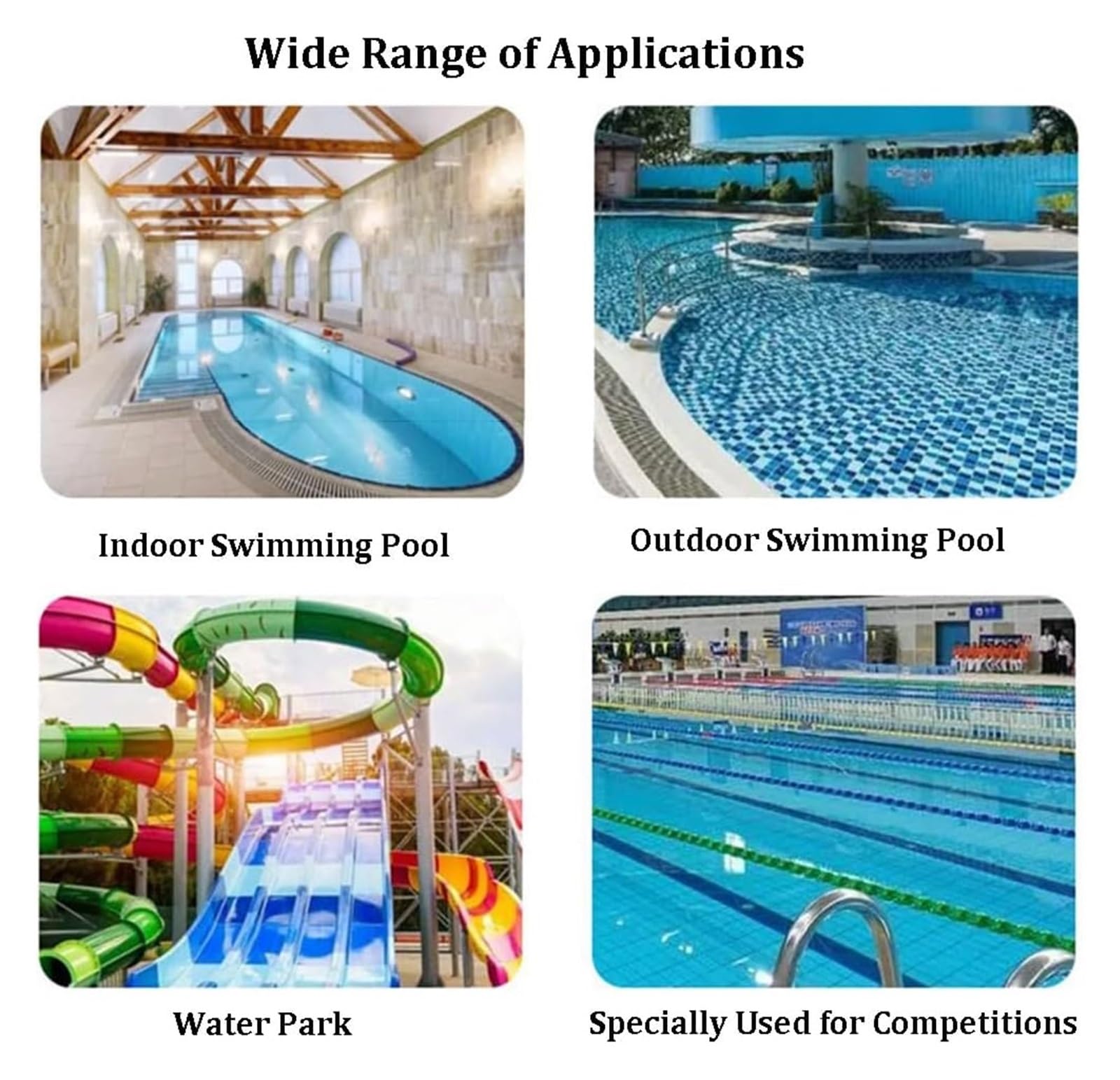 Sport-Thieme - Corda di separazione per piscine, guinzagli di sicurezza a forma esagonale, linea di separazione per estremità piatta della piscina, linee di separazione, galleggianti per interni e dr