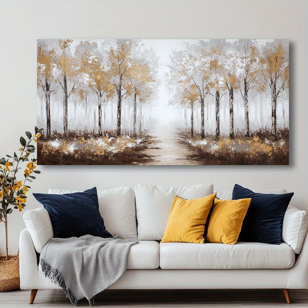 Tableau mural design salon et chambre - Impression sur toile style abstrait moderne 75x150 - 8