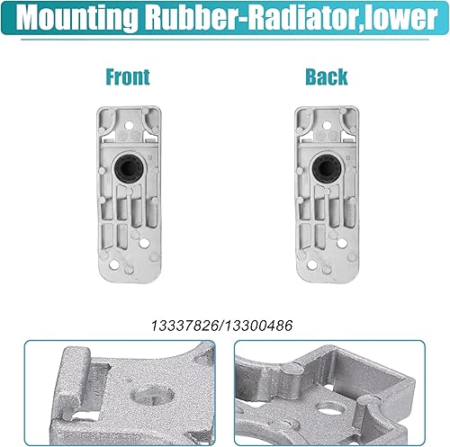 Miniatura 5 de X AUTOHAUX 2 Unidades Soporte inferior del radiador con cojinete de goma Radiato para Chevrolet Cruze Limited 2016 para Chevy Cruze 2011-2015 para