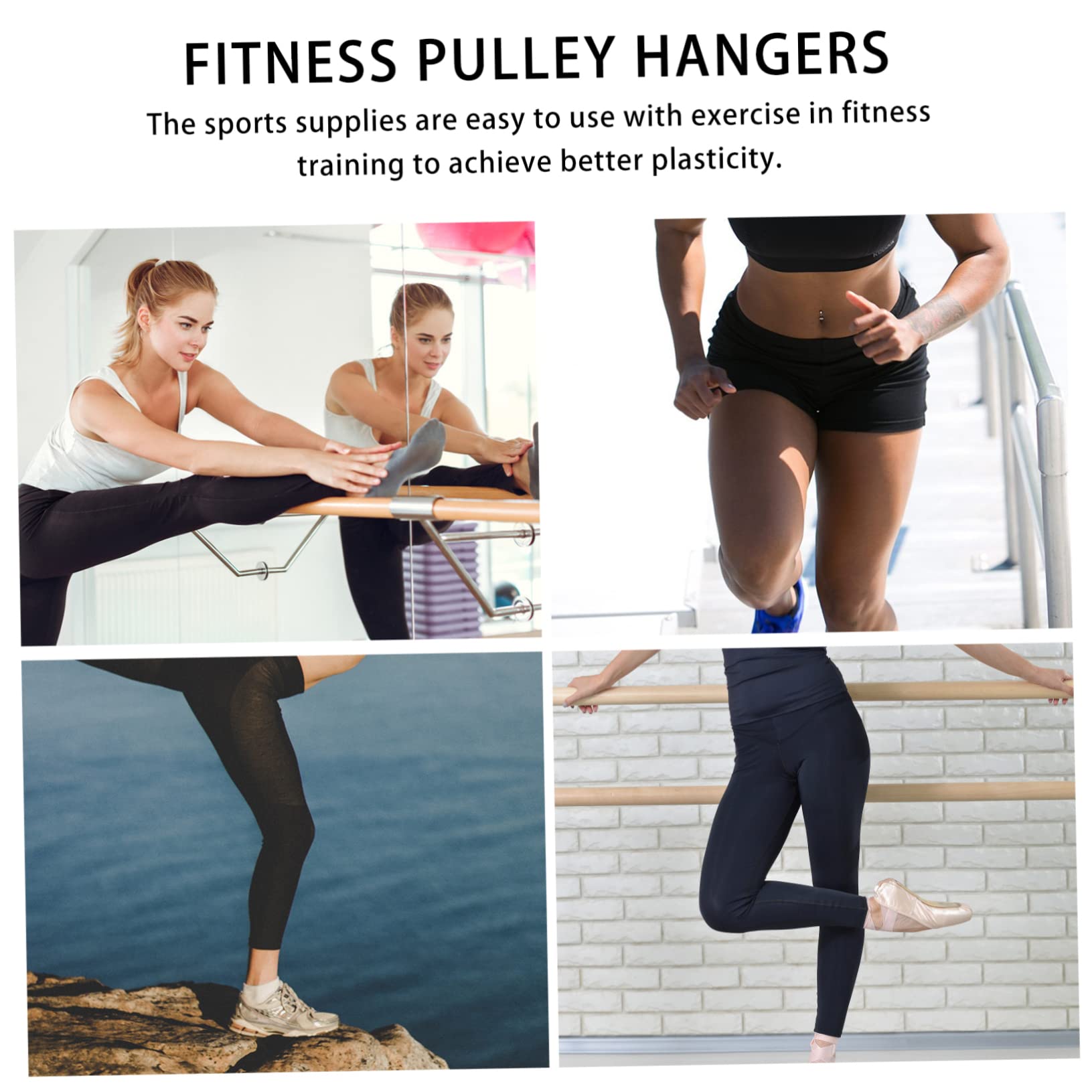 Happyyami Straps Heavy Duty for Pulley Black Hanging Straps DIY Equipment Suspension Trainer