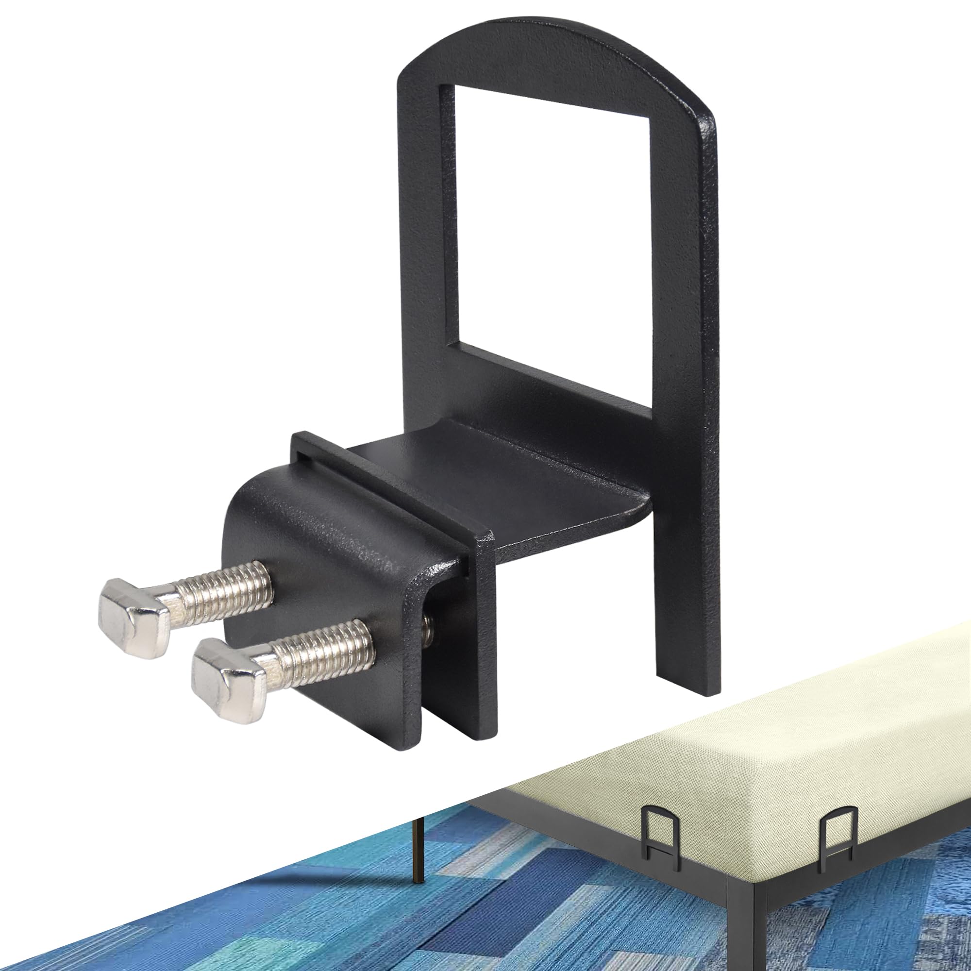 Sopicoz 8PCS Non Slip Mattress Gaskets for Bed Frame, Mattress Holder in Place Grippers Adjustable Metal Mattress Stoppers for Metal Bed Frame