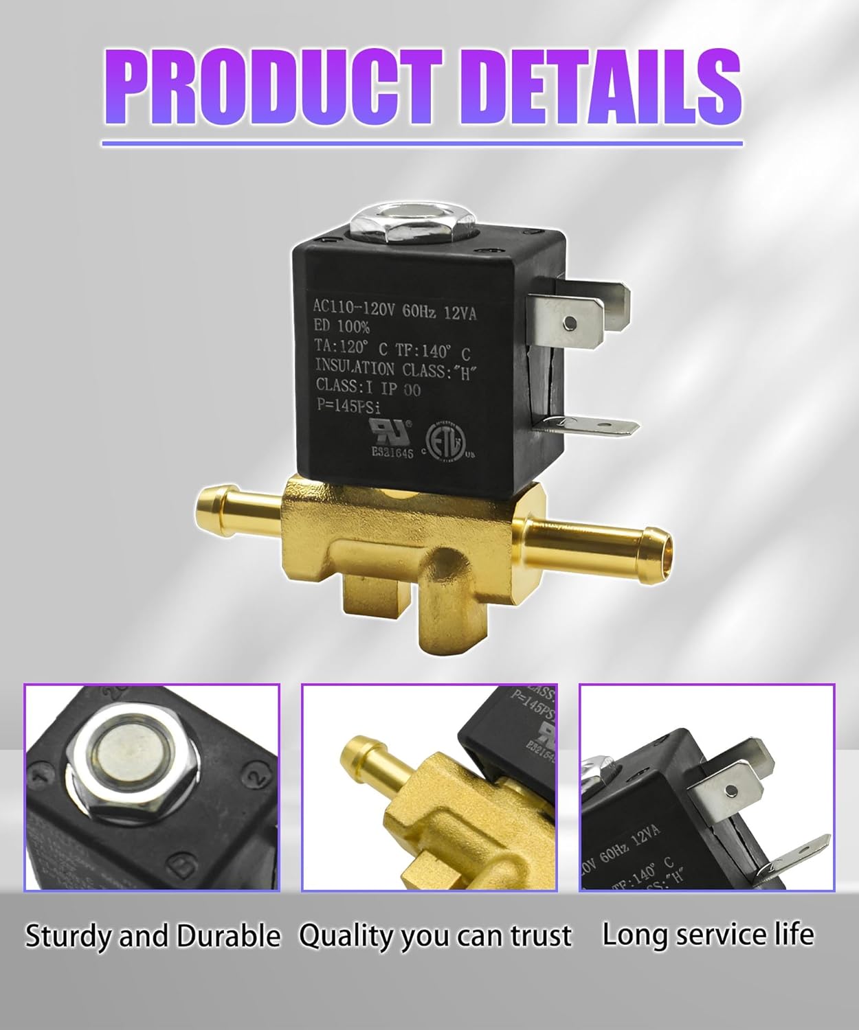 Commercial Carpet Clean Machine Solenoid Valve Fits for Bissell BigGreen40M1, 86T3, Bg10N2 Replace 203-7436 2037436