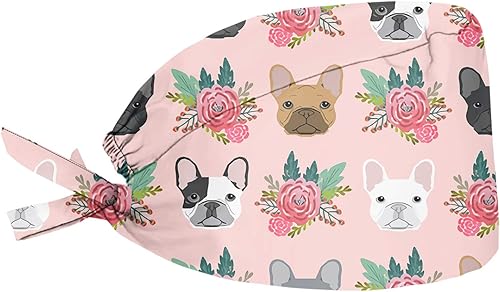 JoyLamoria Gorra estampada novedosa con banda para el sudor, para mujeres y hombres, ajustable, con lazo en la espalda, para paiting