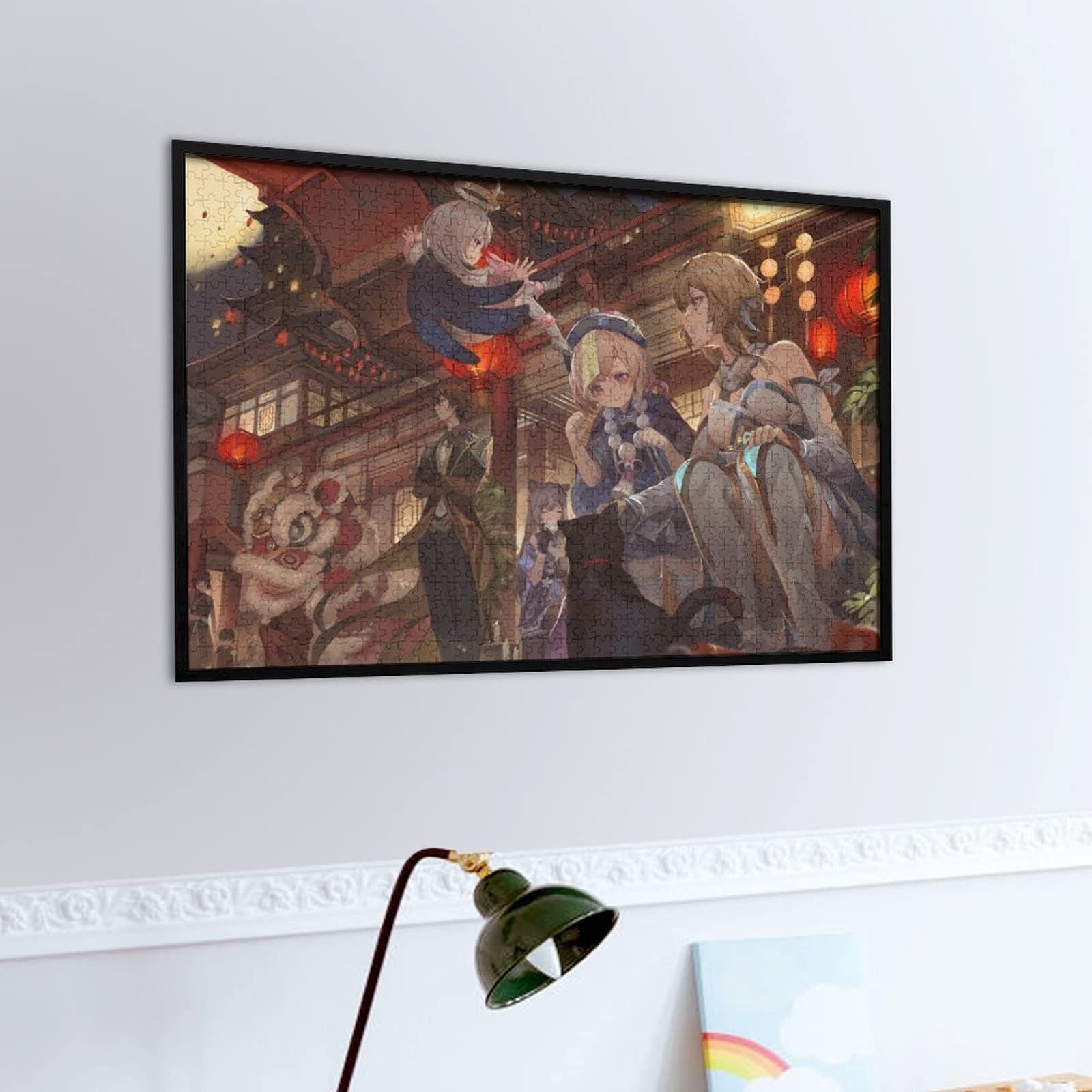 原神グッズ】鐘離 1000ピースパズル 額縁付き 原神グッズ】鐘離1000