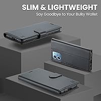 Vista 6 de Funda tipo cartera para Moto G Stylus 5G 2023, con bloqueo RFID, tarjetero y función atril, de piel sintética, funda protectora a prueba de golpes