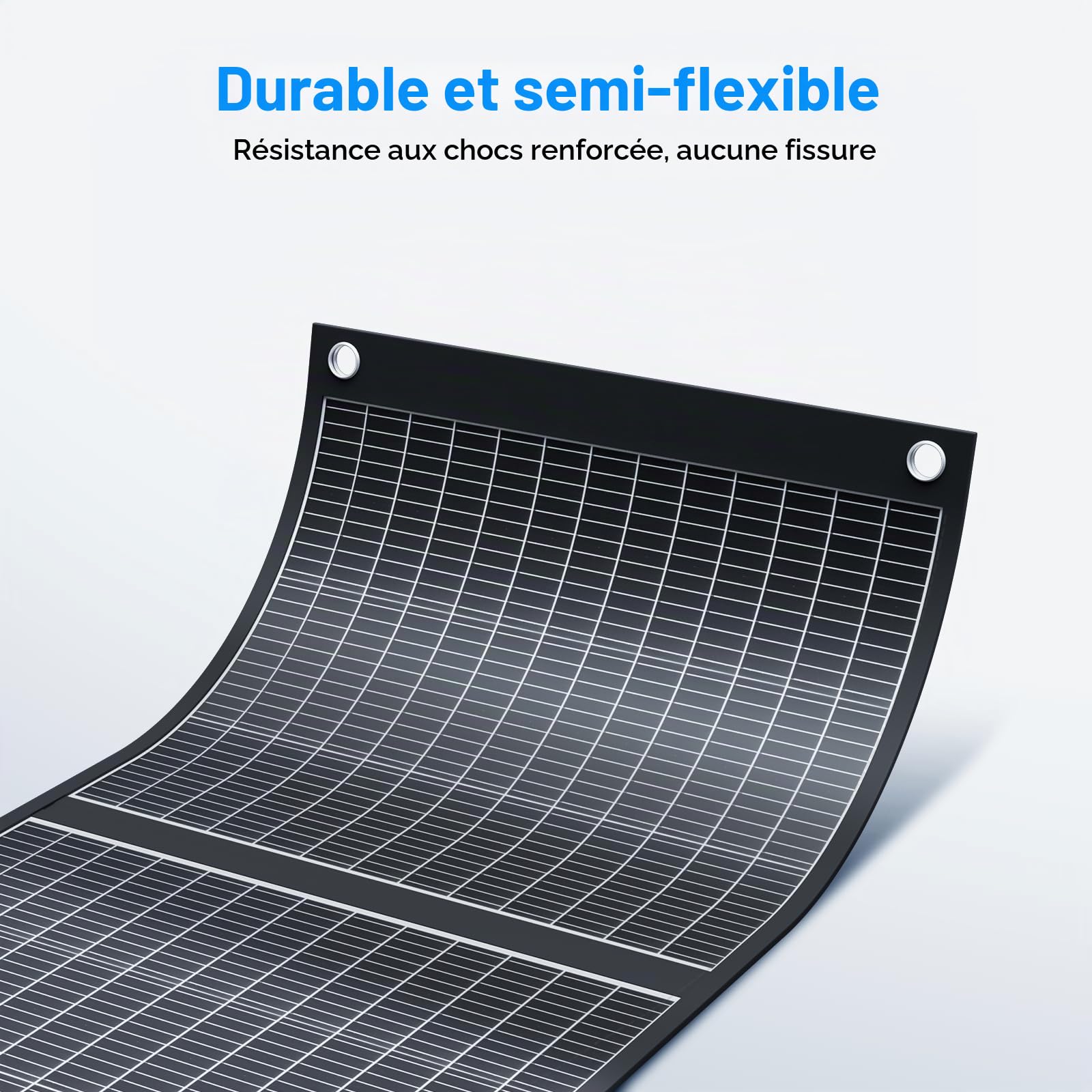 Ecosonique Panneau solaire portable 400 W MC4 40 V, compatible avec la plupart des centrales électriques, panneau solaire pliable et léger avec supports, sorties multiples pour générateurs solaires