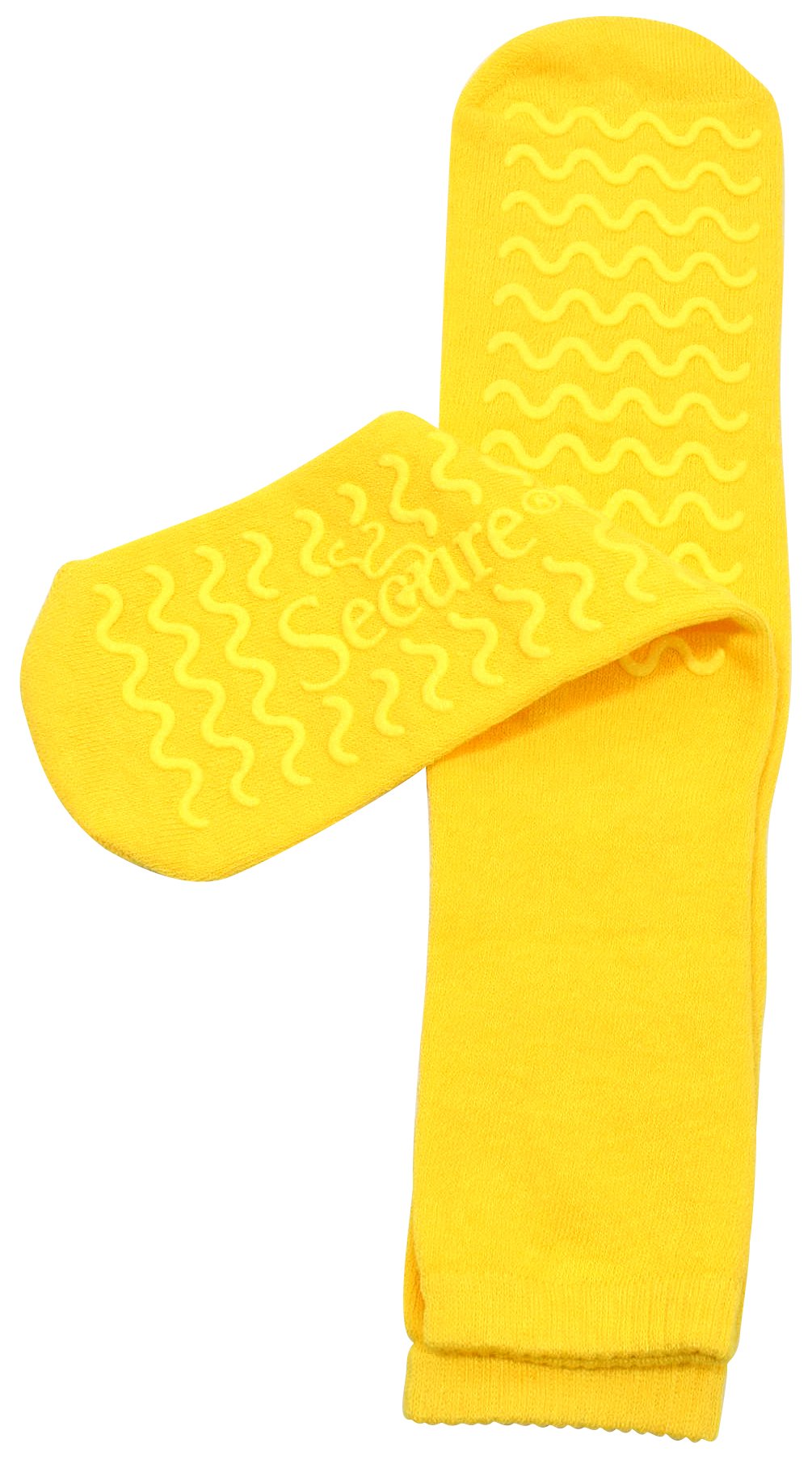 Buy Secure (1 Pair Ultra Soft Non Slip Grip Slipper Socks, Yellow Fall Injury Prevention