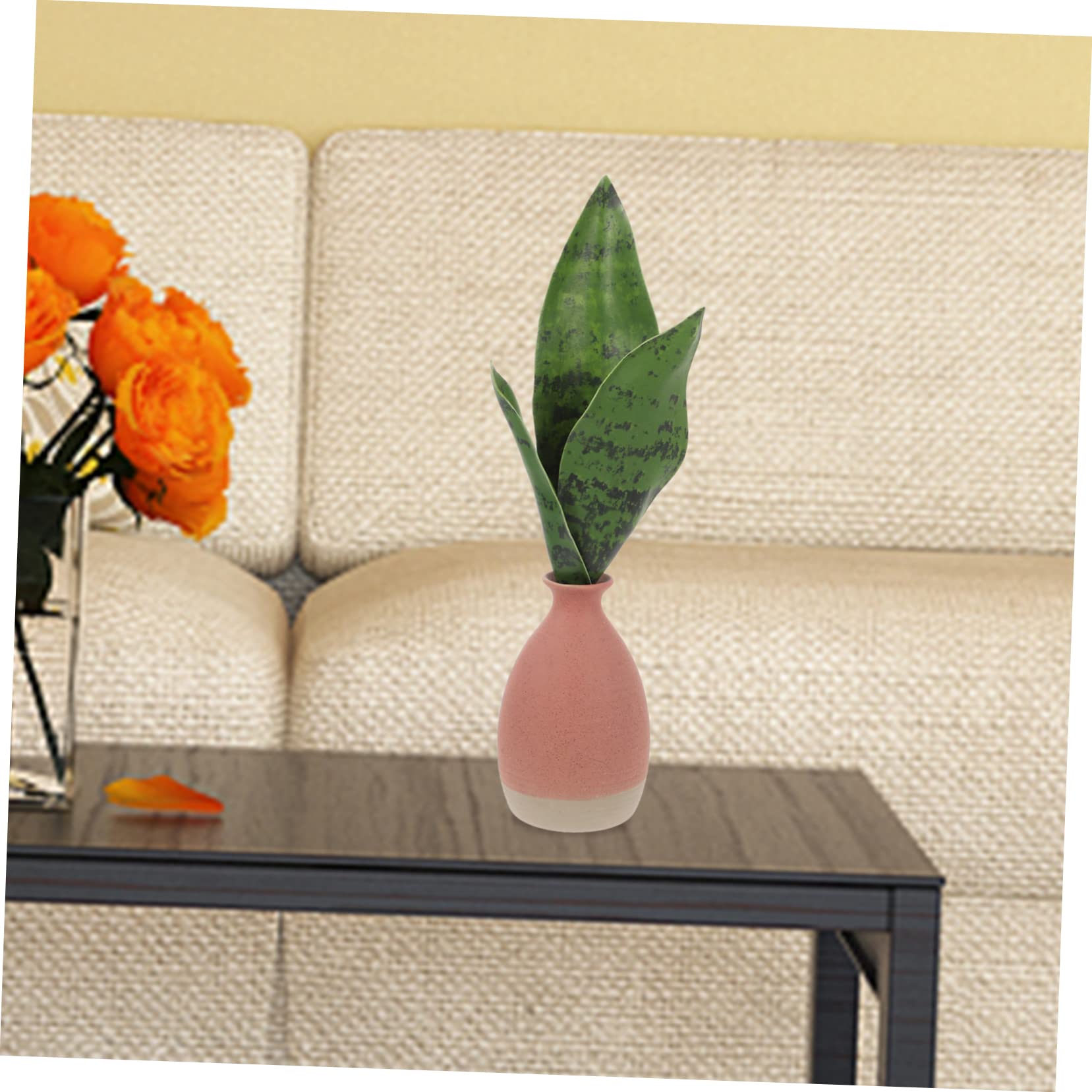 Amosfun 10pezzi Decorazione Artificiale Sansevieria Vividissima Fake Per Ed Per Uffici e Casa e Facile