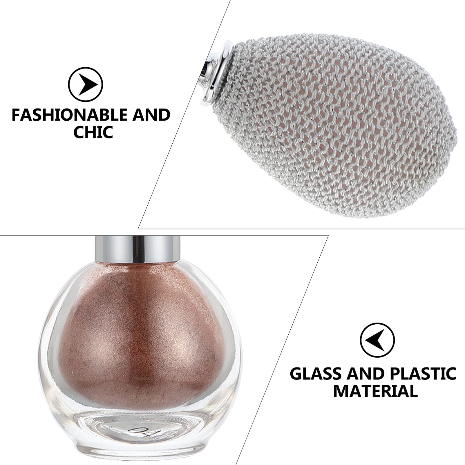 LALAFINA Shimmering Body Spray Glitter Highlighter Makeup Powder Sprayer Bottle for Women Girls Multi-use for Face Body Hair