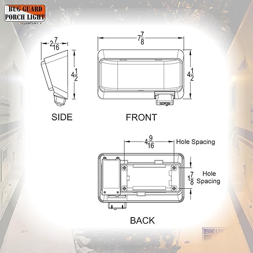 Miniatura 16 de BG520B-SB, toldo LED de doble color, de alto rendimiento, de larga duración con clasificación IP65, para porche con modos de color intercambiables