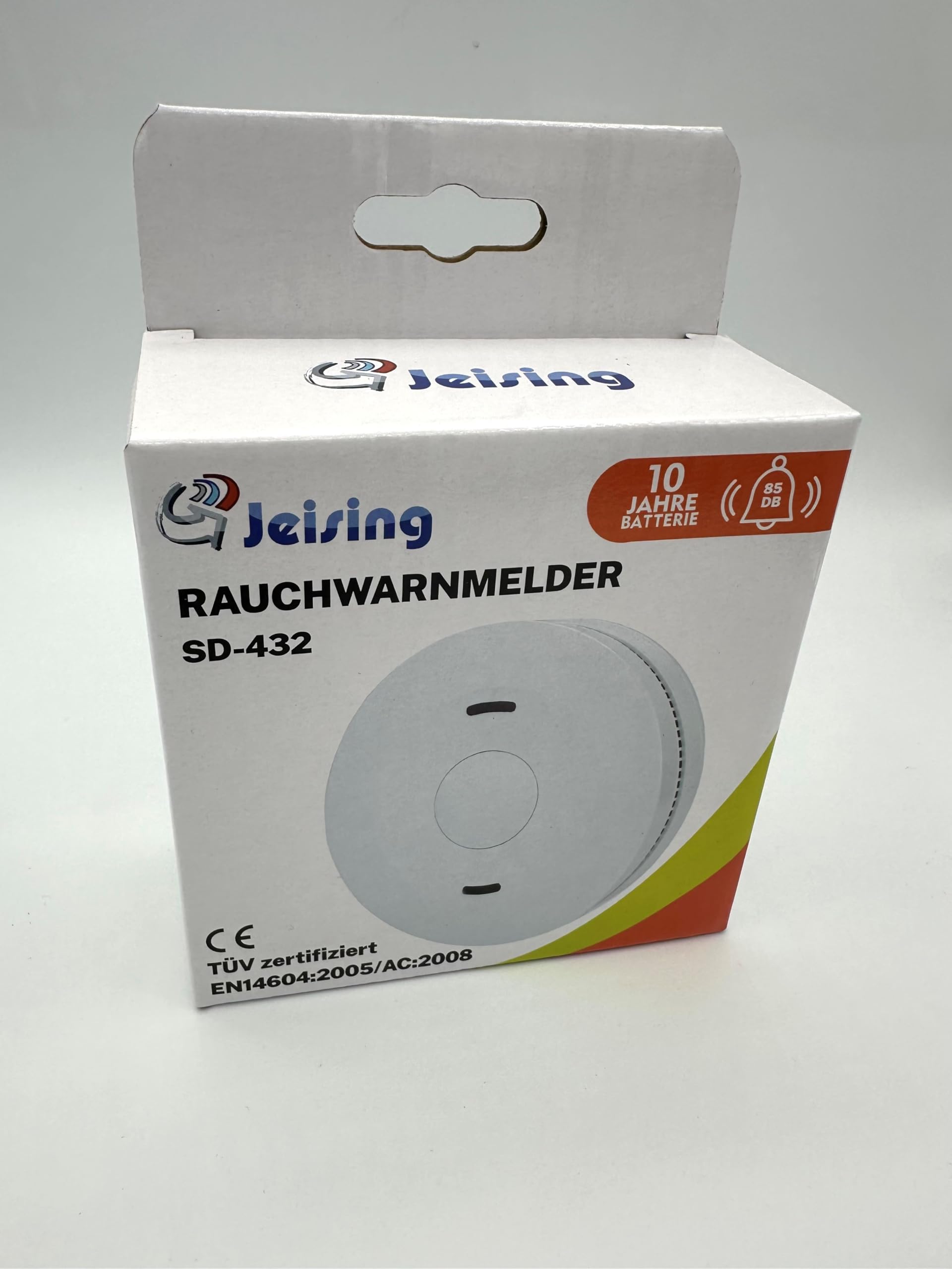 10er Rauchmelder Feuermelder Set Jeising SD-432 mit langlebiger 10 Jahres Batterie - TÜV Zertifiziert EN14604 mit Stummschaltfunktion - kein lästiges und teures Batterie wechseln mehr nötig