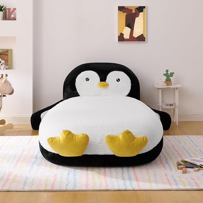 Sillón de Pato de Juguete con Forma de Pingüino, Relleno 100% Espuma, para Adultos, Diseño Animal Divertido, Ideal para Dormitorios y Áreas de Juego miniatura 6