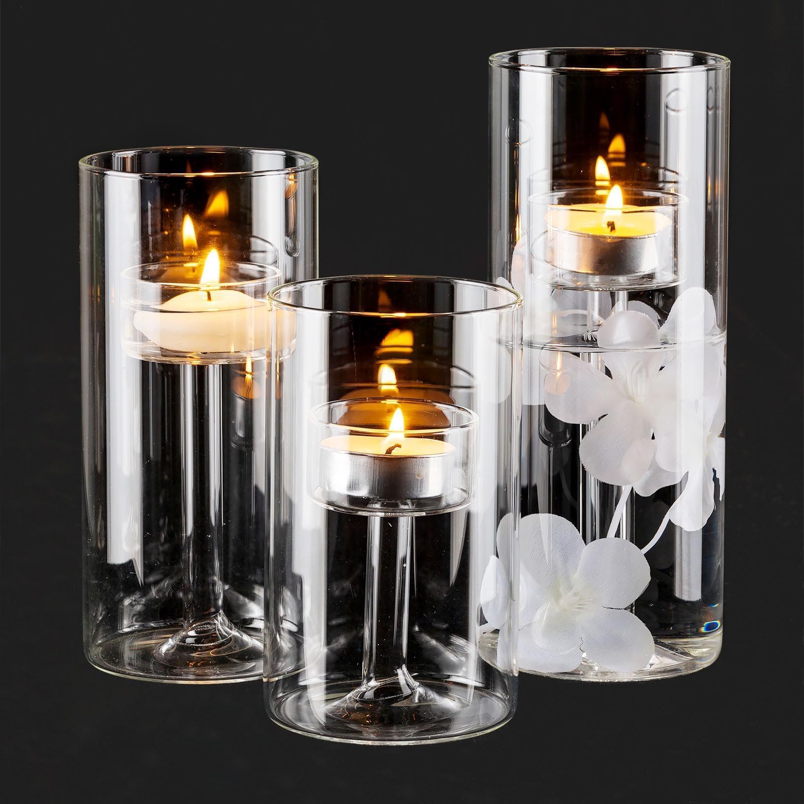 Romadedi Hurricane Glass Candle Holder