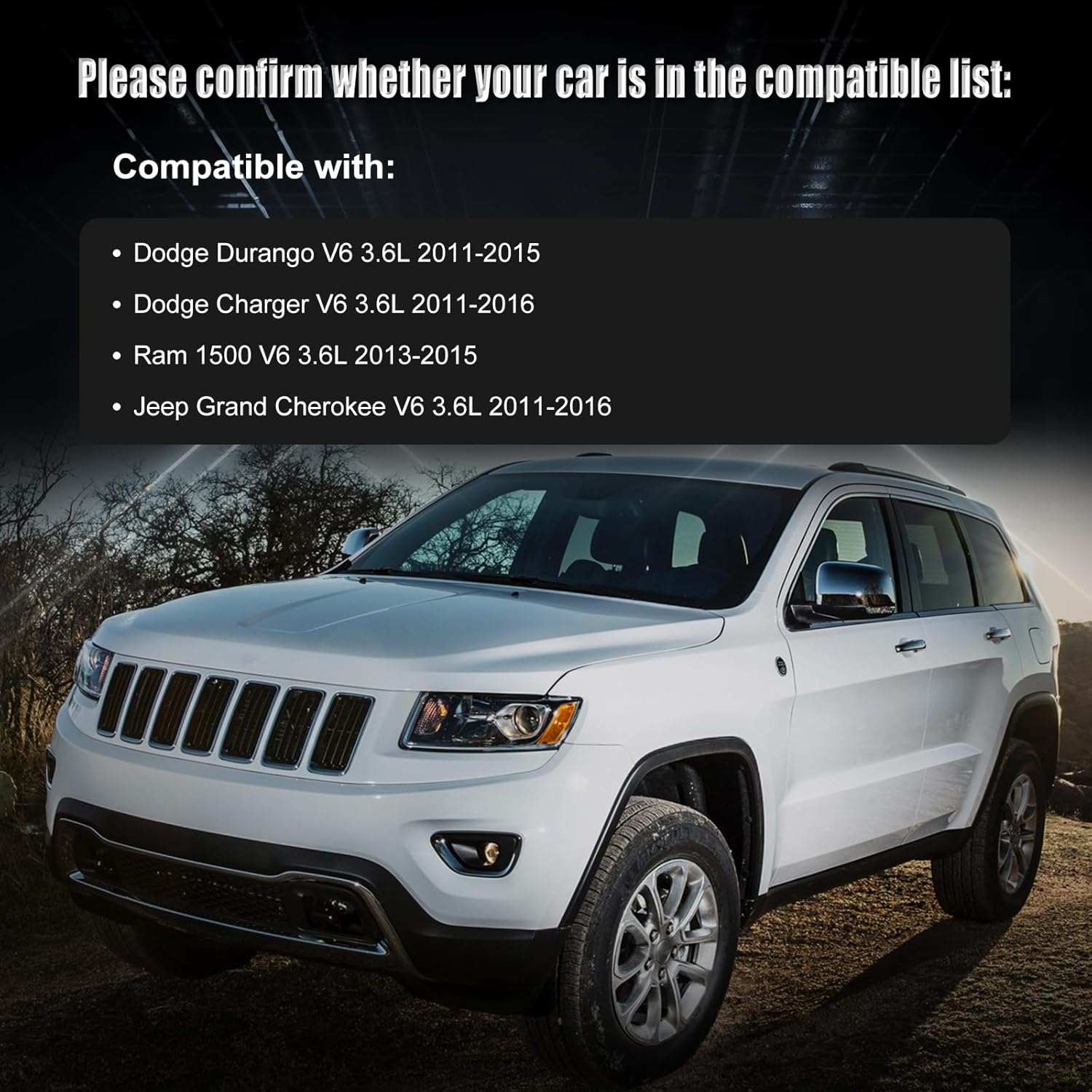 Alternator Compatible with 2011-2015 Durango, 2011-2016 Charger, 2013-2015 Ram 1500, 2011-2016 Grand Cherokee, Alternator Replacement 4801865AC