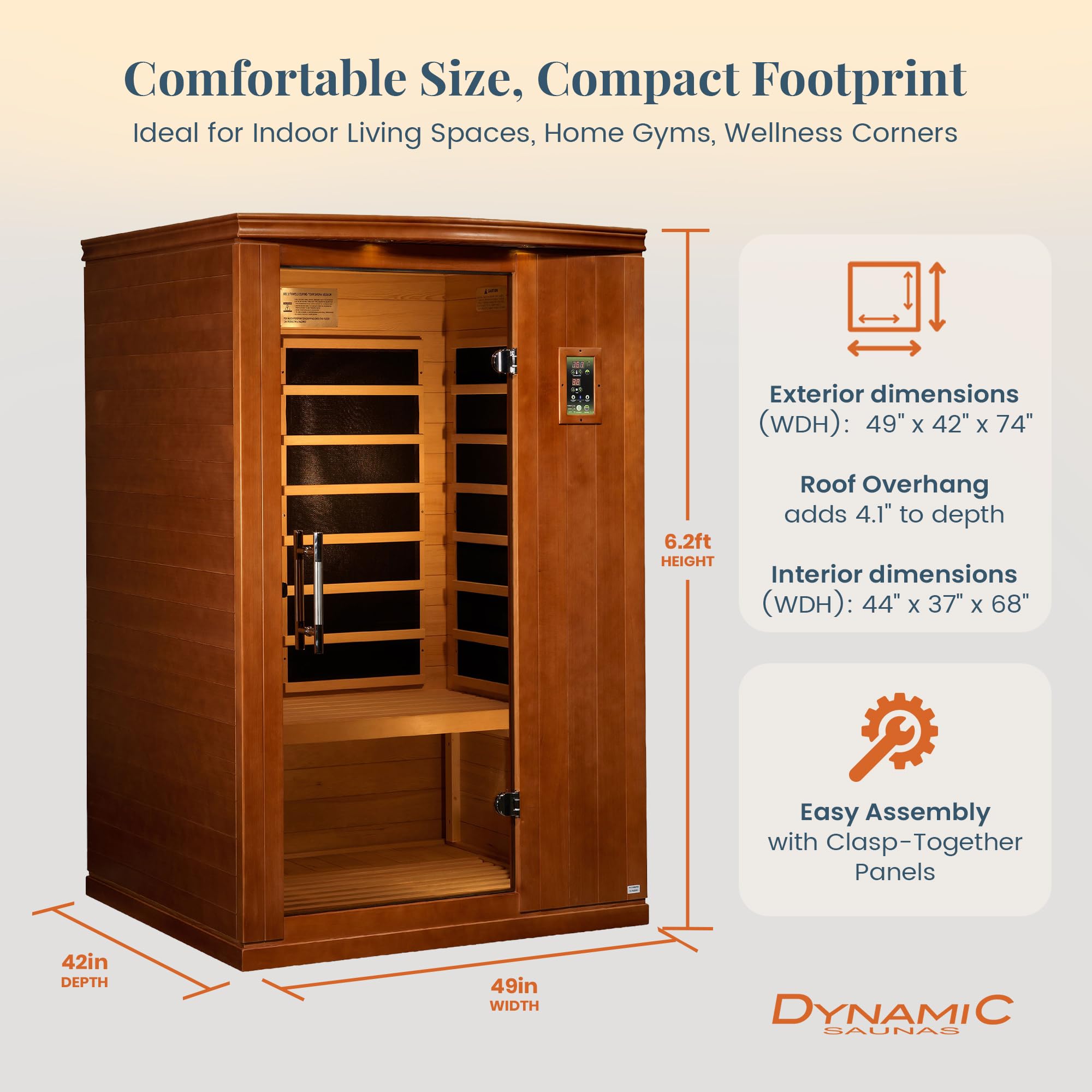 Amazon.com : DYNAMIC SAUNAS Venice Elite 2-Person Ultra Low EMF